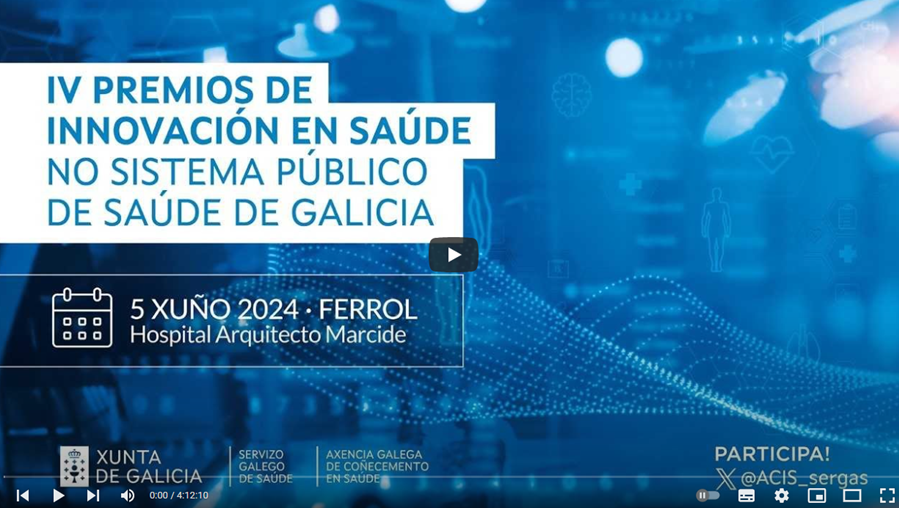 Visor Retransmisión de los IV premios de innovación