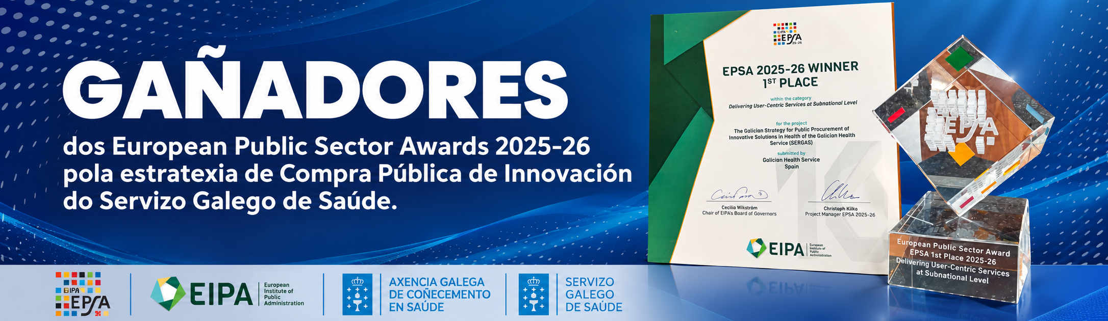 Visor Gañadores dos European Public Sector Awards 2025-26